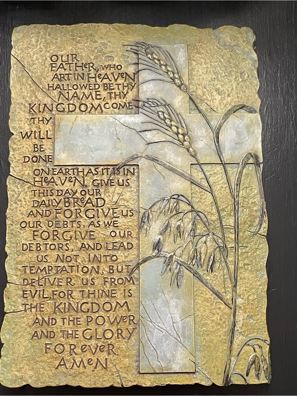 The Lord’s Prayer Heavy Resin Wall Plaque